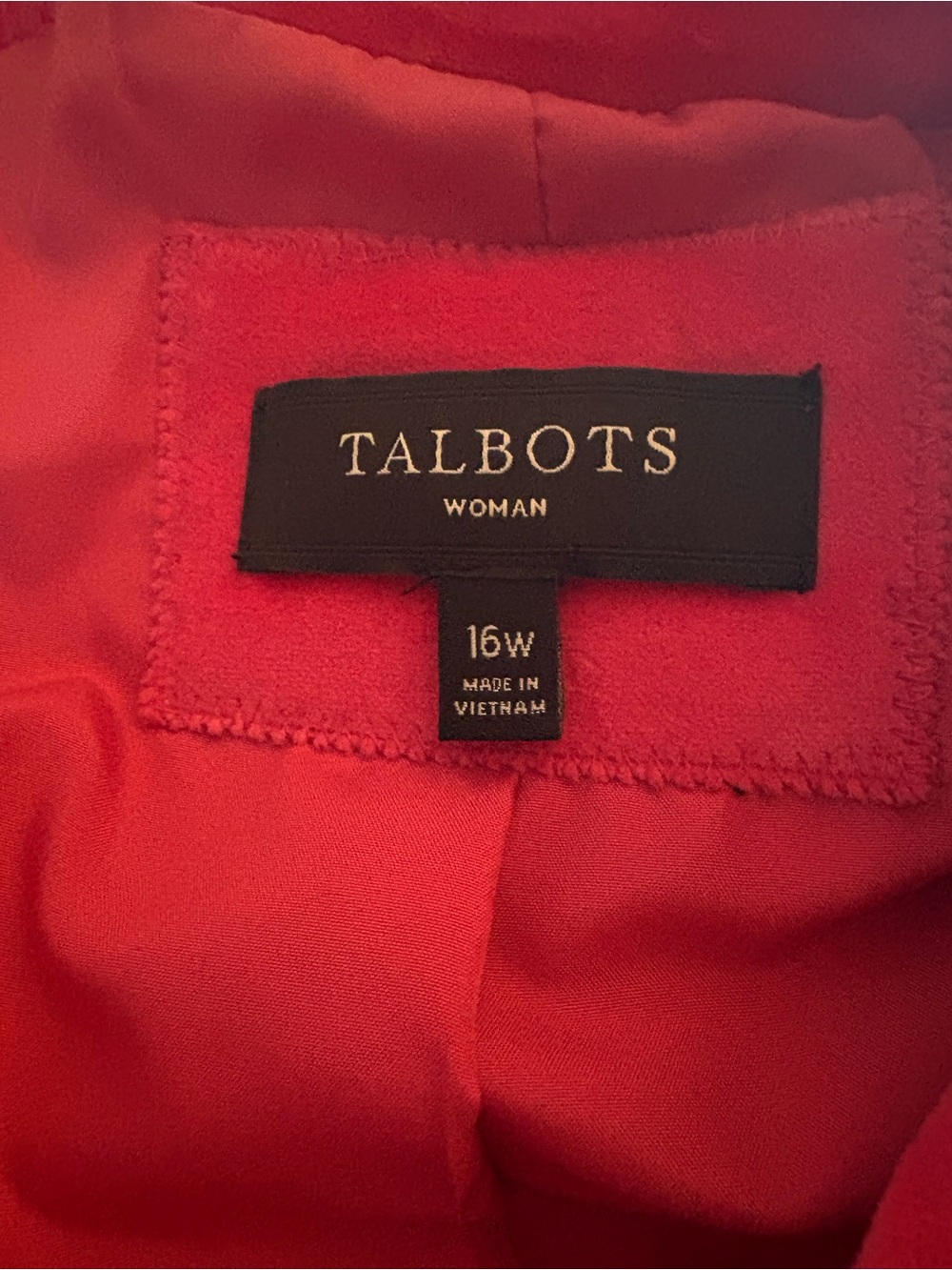 Talbots Raspberry Pink Velvet Blazer - Picture 6 of 7